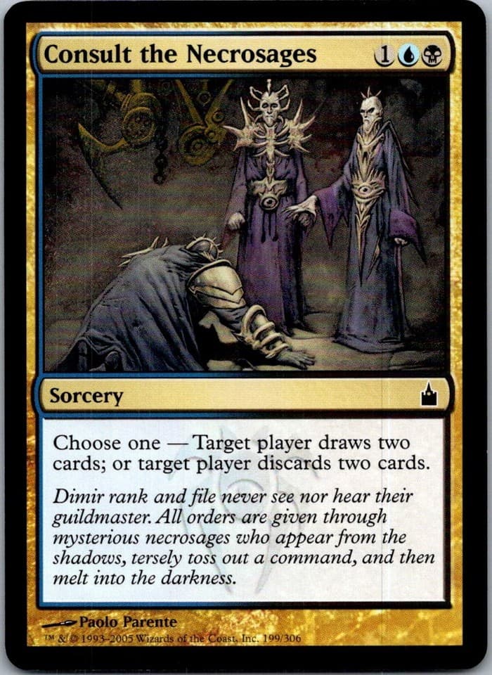 Consult the Necrosages C RAV #199 LP MTG Magic