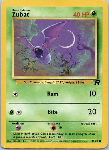 Zubat Common Team Rocket 70/82 NM