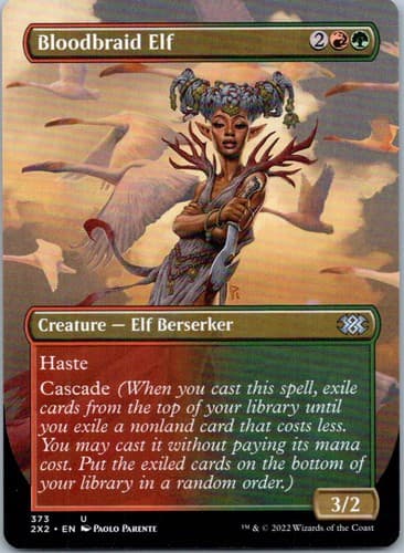 Bloodbraid Elf (Borderless) U Double Masters 2022 373 NM