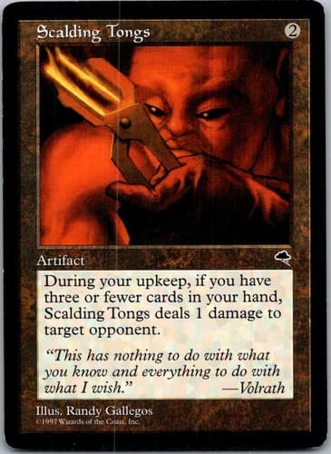 Scalding Tongs R TMP #307 LP MTG Magic