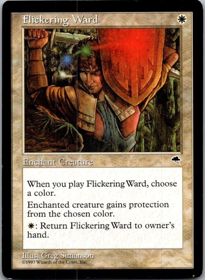 Flickering Ward U TMP #19 LP MTG Magic
