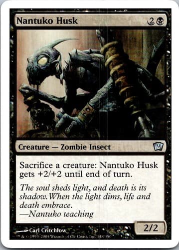 Nantuko Husk (French) - "Carapace de nantuko" U PSAL #F3 NM MTG Magic