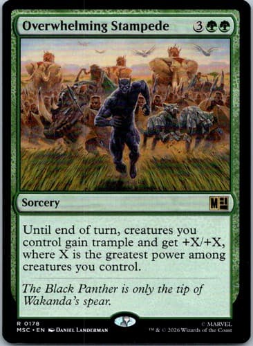 Overwhelming Stampede R Commander: Marvel Super Heroes 178 NM