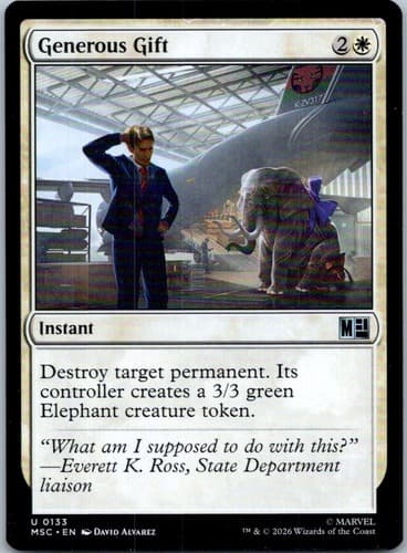 Generous Gift U Commander: Marvel Super Heroes 133 NM
