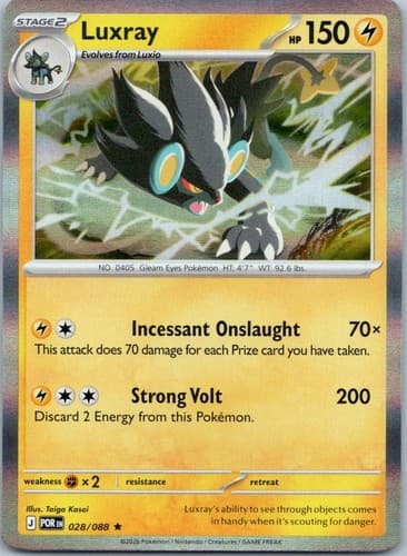 Luxray Rare ME03: Perfect Order 028/088 NM