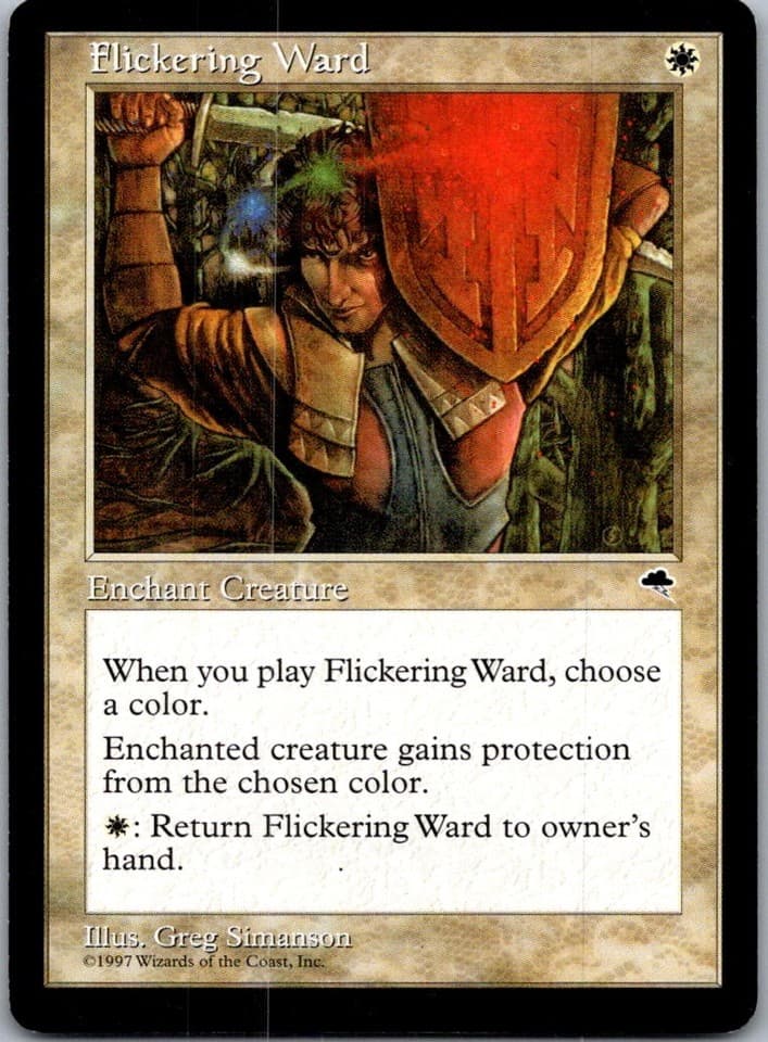 Flickering Ward U TMP #19 LP MTG Magic