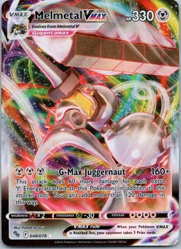 Melmetal VMAX Ultra Rare Pokemon GO 048/078 NM
