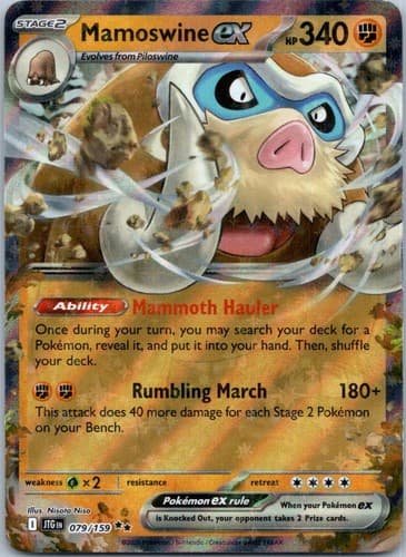 Mamoswine ex Double Rare SV09: Journey Together 079/159 NM