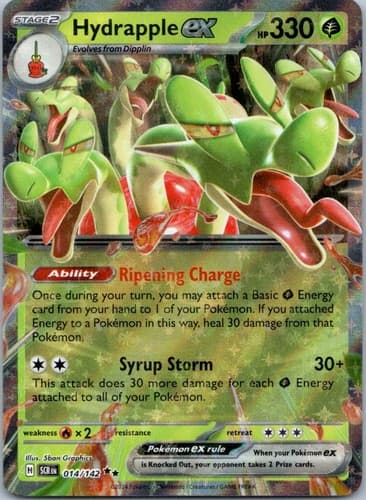 Hydrapple ex Double Rare SV07: Stellar Crown 014/142 NM