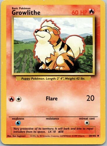 Growlithe Uncommon Legendary Collection 045/110 NM