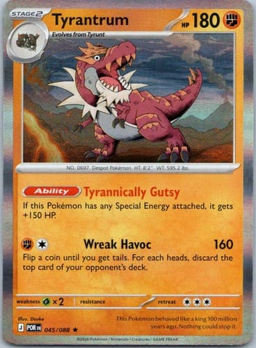 Tyrantrum Rare ME03: Perfect Order 045/088 NM