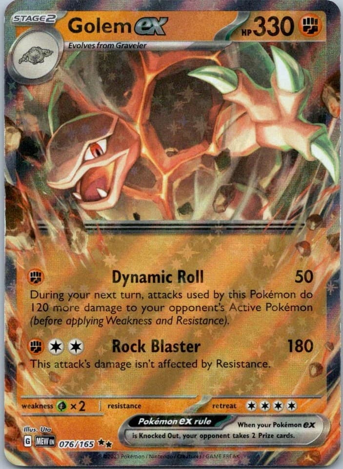 Golem ex Double Rare SV: Scarlet & Violet 151 076/165 NM