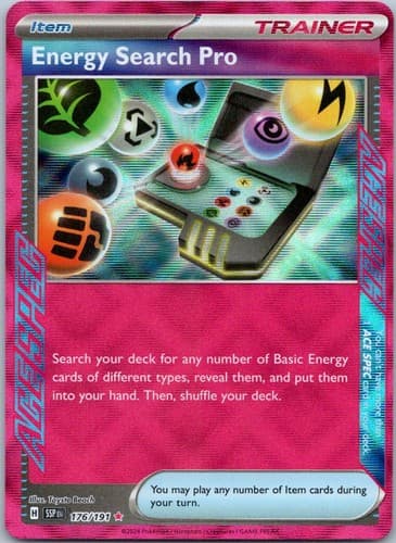 Energy Search Pro ACE SPEC Rare SV08: Surging Sparks 176/191 NM