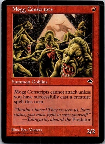 Mogg Conscripts C TMP #189 LP MTG Magic