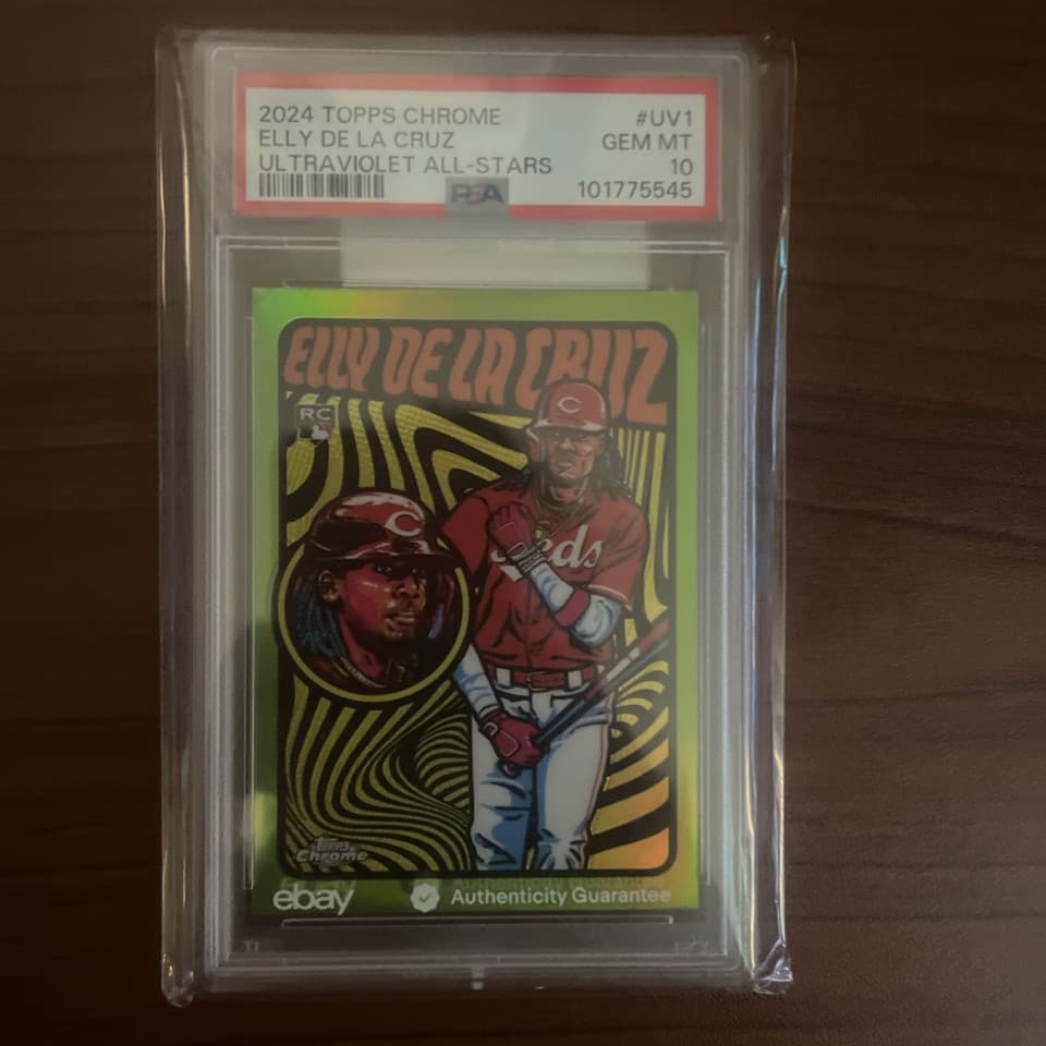 PSA 10 Elly De La Cruz - 2024 Topps Chrome Ultraviolet All - Stars