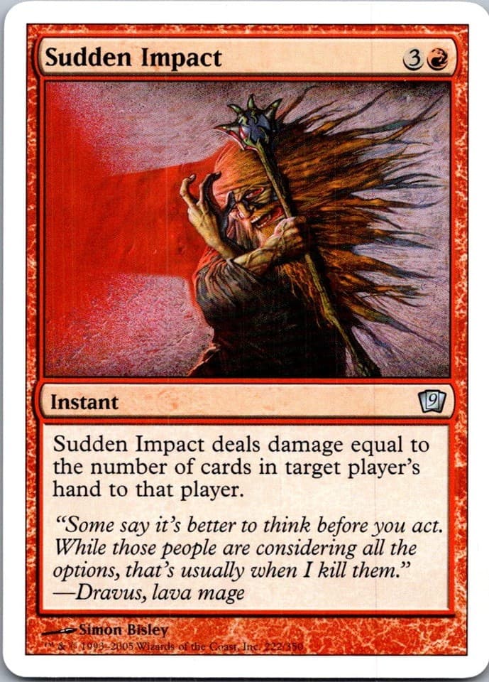 Sudden Impact U 9ED #222 LP MTG Magic