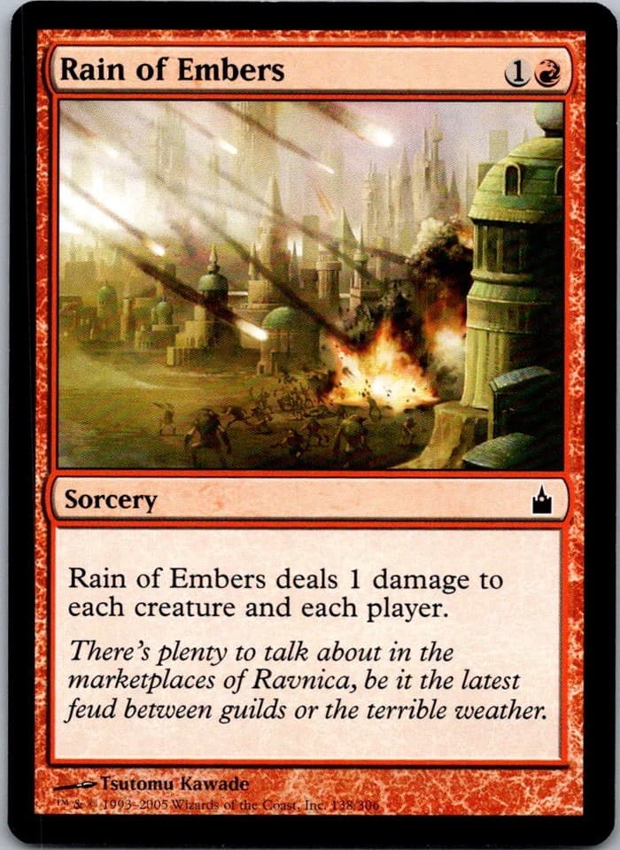 Rain of Embers C RAV #138 LP MTG Magic