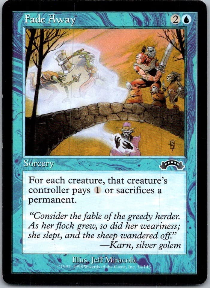 Fade Away C EXO #34 NM MTG Magic