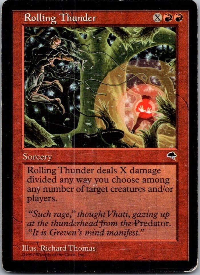 Rolling Thunder C TMP #198 LP MTG Magic