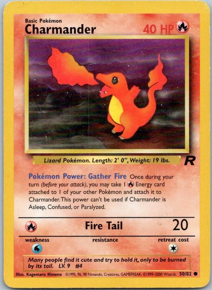 Charmander Common Team Rocket 50/82 NM