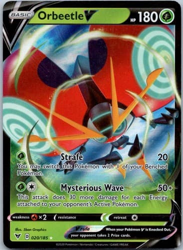 Orbeetle V Ultra Rare SWSH04: Vivid Voltage 020/185 NM