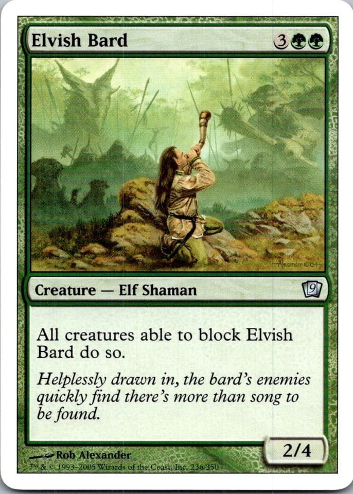 Elvish Bard U 9ED #236 LP MTG Magic