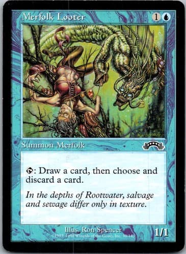 Merfolk Looter C EXO #39 LP MTG Magic