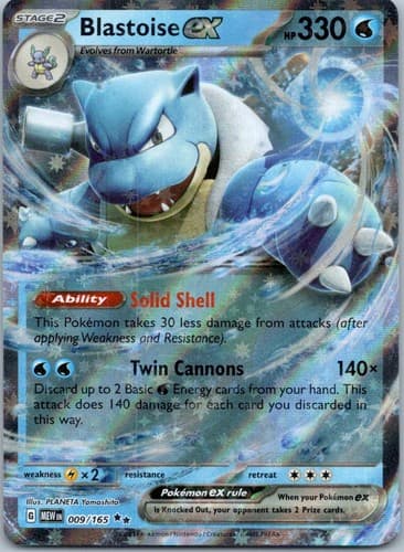 Blastoise ex Double Rare SV07: Stellar Crown 030/142 NM