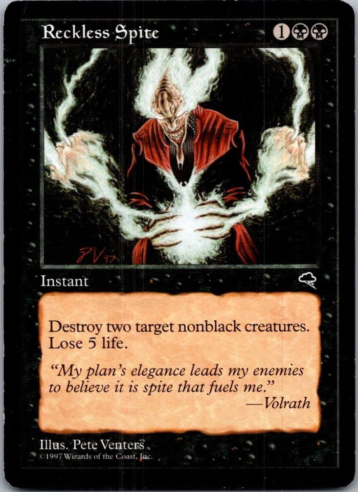 Reckless Spite U TMP #152 LP MTG Magic