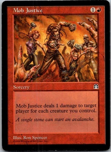 Mob Justice C STH # LP MTG Magic