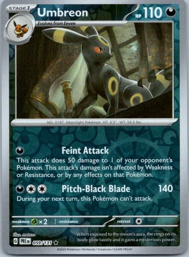 Umbreon Rare SV: Prismatic Evolutions 059/131 NM