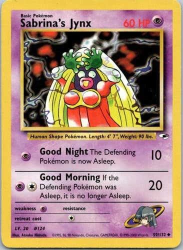 Sabrina's Jynx Uncommon Gym Heroes 059/132 NM