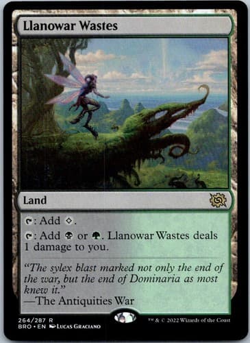 Llanowar Wastes R The Brothers' War 264 NM