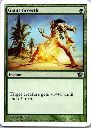 Giant Growth C 9ED #243 NM MTG Magic