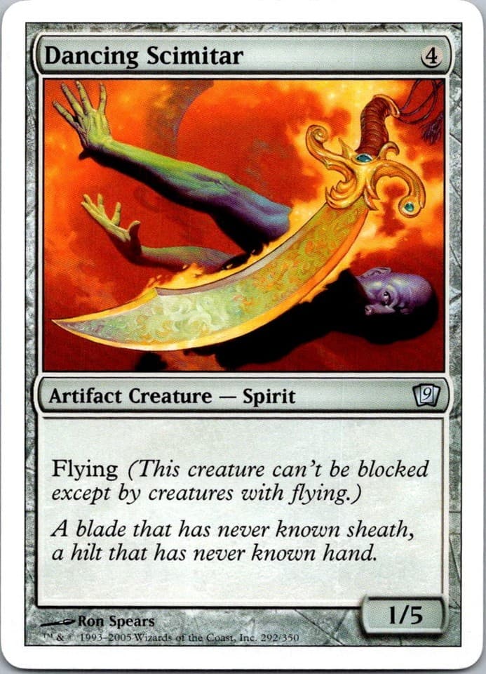 Dancing Scimitar U 9ED #292 NM MTG Magic