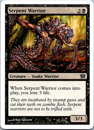 Serpent Warrior C 8ED #161 LP MTG Magic
