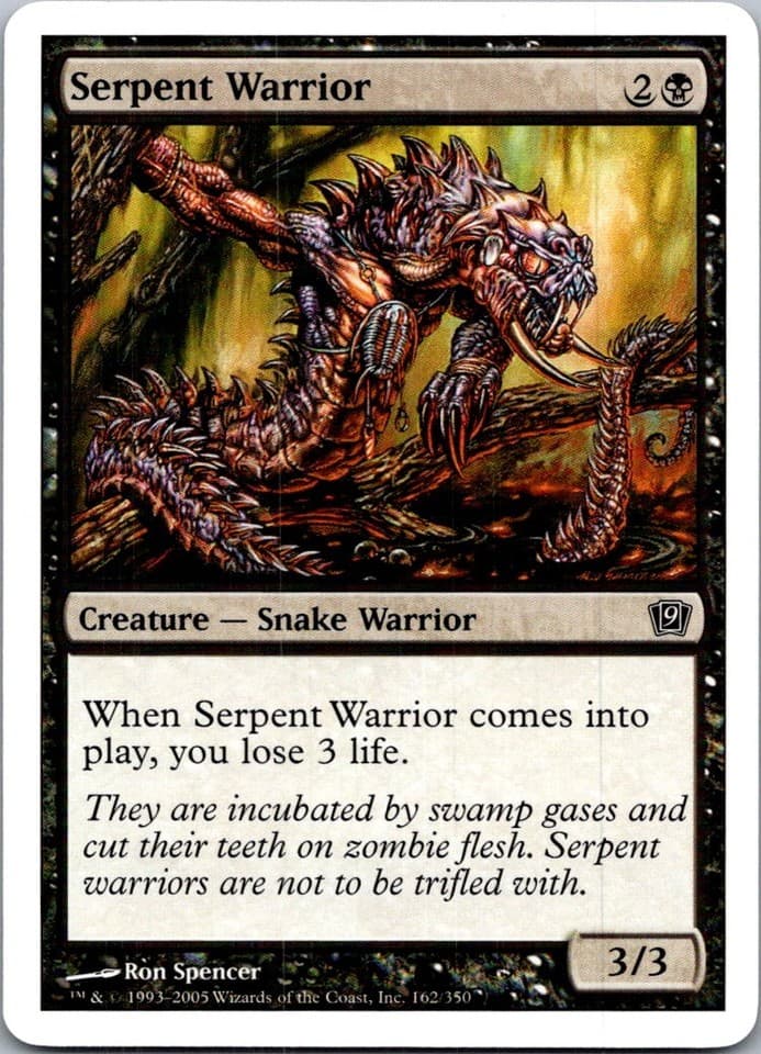 Serpent Warrior C 8ED #161 LP MTG Magic