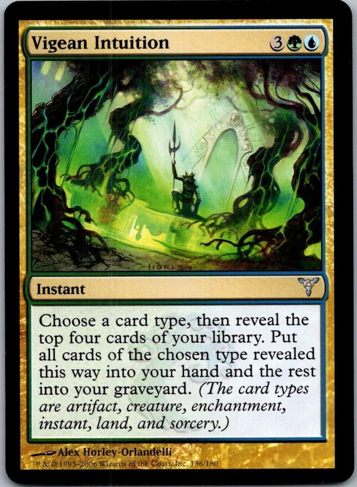 Vigean Intuition U DIS #136 LP MTG Magic