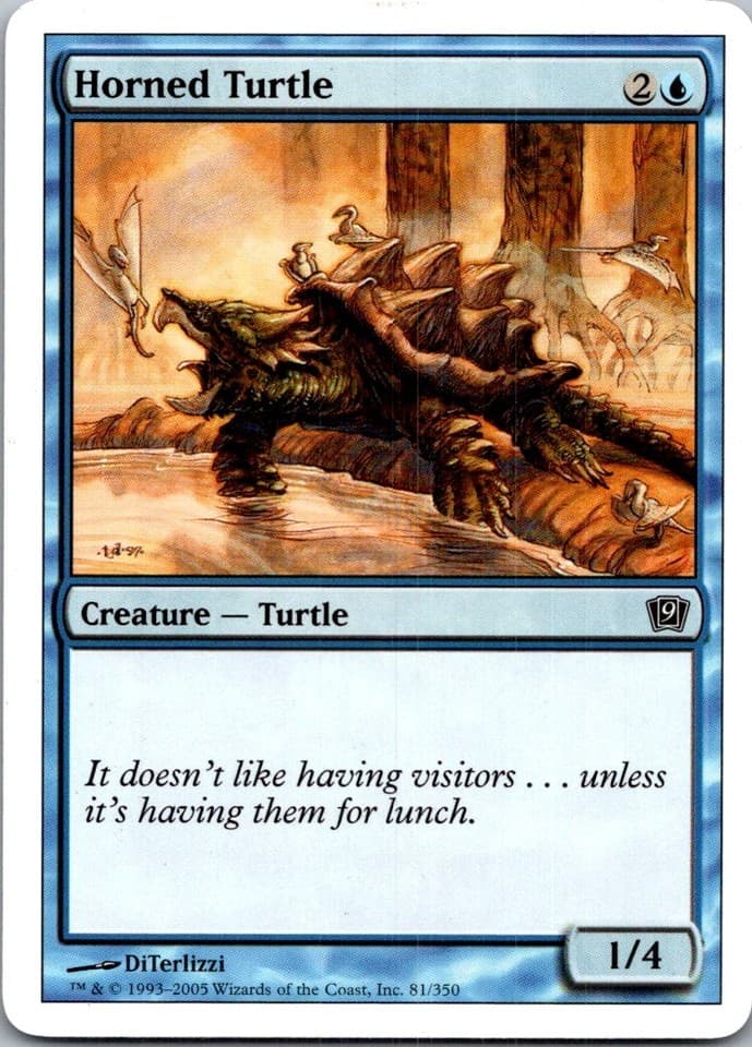 Horned Turtle C 9ED #81 NM MTG Magic