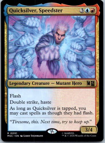Quicksilver, Speedster R Commander: Marvel Super Heroes 91 NM