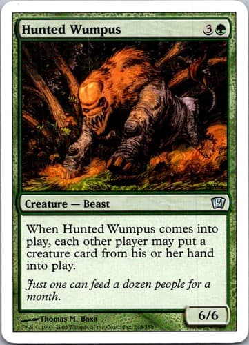 Hunted Wumpus (Italian) - "Wumpus Braccato" U PSAL #K26 LP MTG Magic