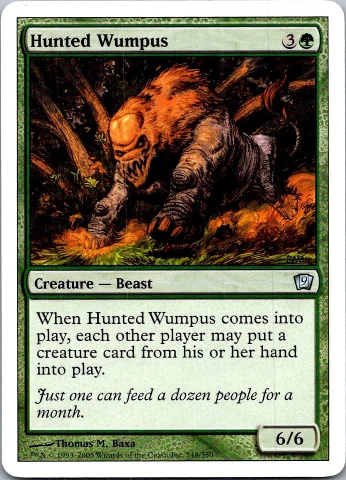 Hunted Wumpus (Italian) - "Wumpus Braccato" U PSAL #K26 LP MTG Magic