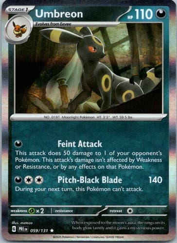 Umbreon Rare SV: Prismatic Evolutions 059/131 NM