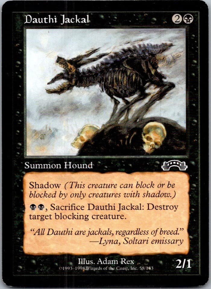 Dauthi Jackal C EXO #58 LP MTG Magic