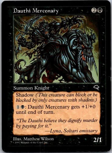 Dauthi Mercenary U TMP #124 LP MTG Magic