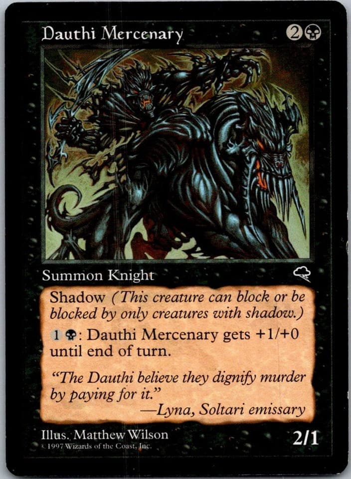 Dauthi Mercenary U TMP #124 LP MTG Magic