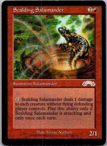 Scalding Salamander U EXO #100 LP MTG Magic