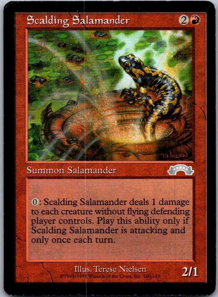 Scalding Salamander U EXO #100 LP MTG Magic