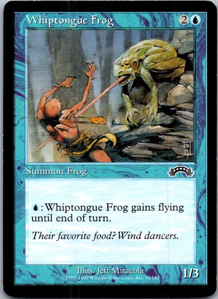 Whiptongue Frog C EXO #52 LP MTG Magic