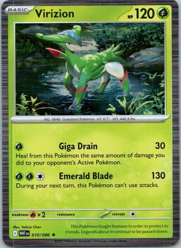 Virizion Rare SV: White Flare 010/086 NM